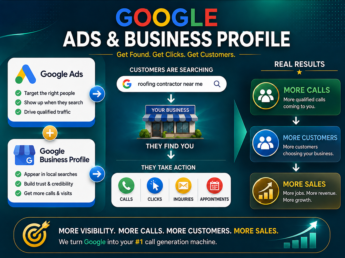 Google Ads & GBP: Google Ads and Business Profile driving more calls, inquiries, and sales